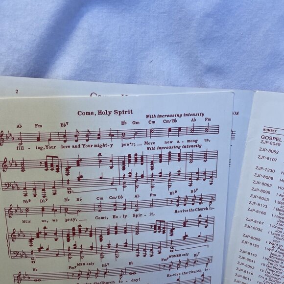Come, Holy Spirit SATB Piano Sheet Music Peterson 1971 Singspiration ZJP-8101 - Picture 7 of 8